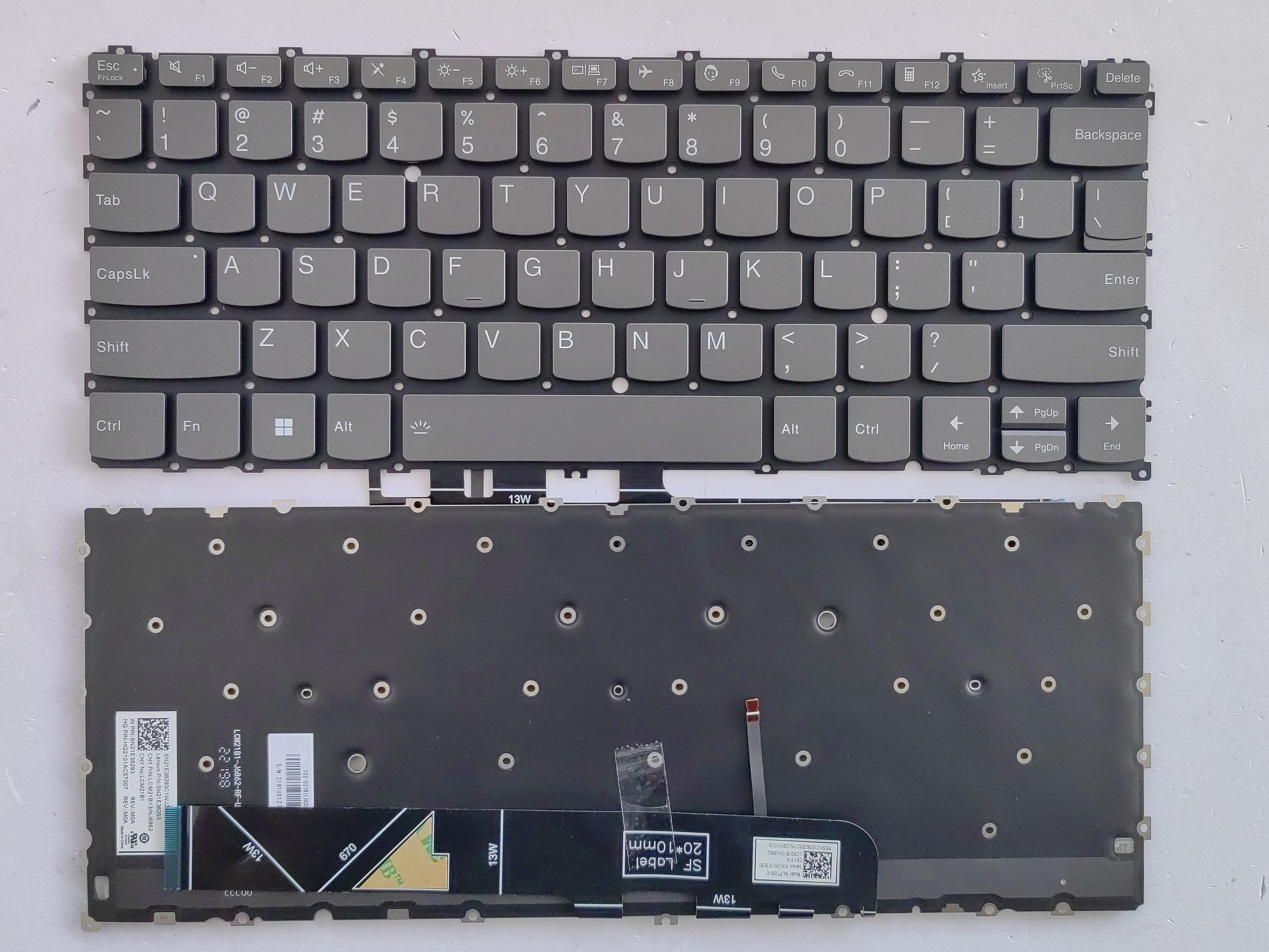 Picture of New Replacement Laptop Keyboard For LENOVO 13W/13w Yoga G2/YOGA 13W GEN2 Grey Backlit US Layout
